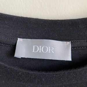 DIOR x Sorayama Dinosaur Print Black T-Shirt